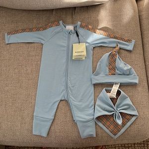 Burberry Baby Boy Three-Piece Gift Set (3M)